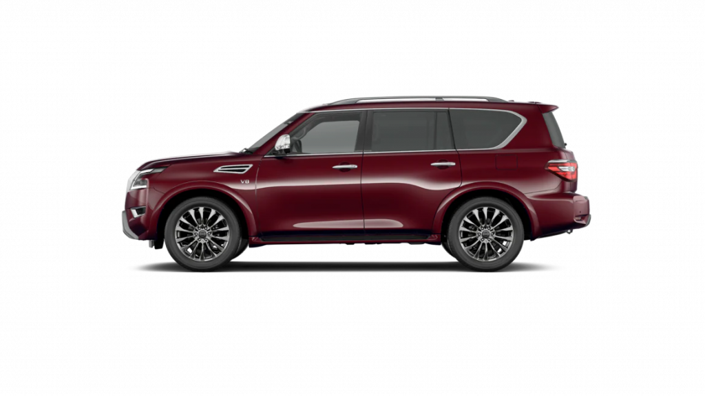 2021 Nissan Armada in coulis red
